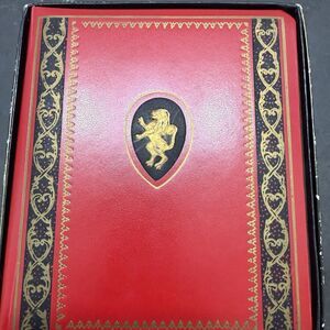Vintage Blume Japan Ring Bound Address & Appointment Book Red Faux Leather Box